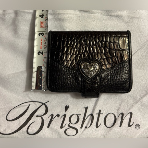 Brighton Small Dark Brown Crocodile
Embossed Leather Wallet - Picture 11 of 13